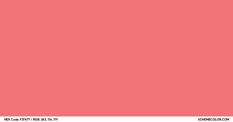 #F37477 Hex Color Code - SchemeColor.com