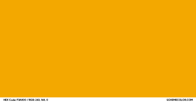 #F3A800 Hex Color Code - SchemeColor.com