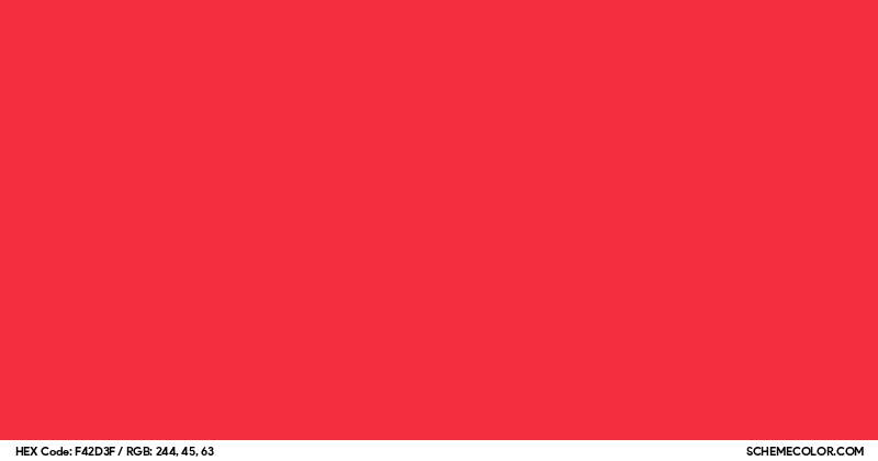 Image of #F42D3F color code