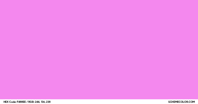 #F488EE Hex Color Code - SchemeColor.com