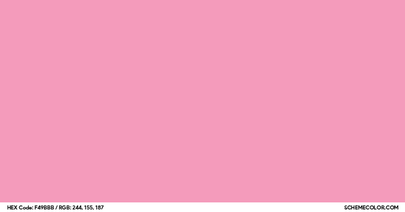 F49cac Color Code #F49BBB Hex Color Code - SchemeColor.com