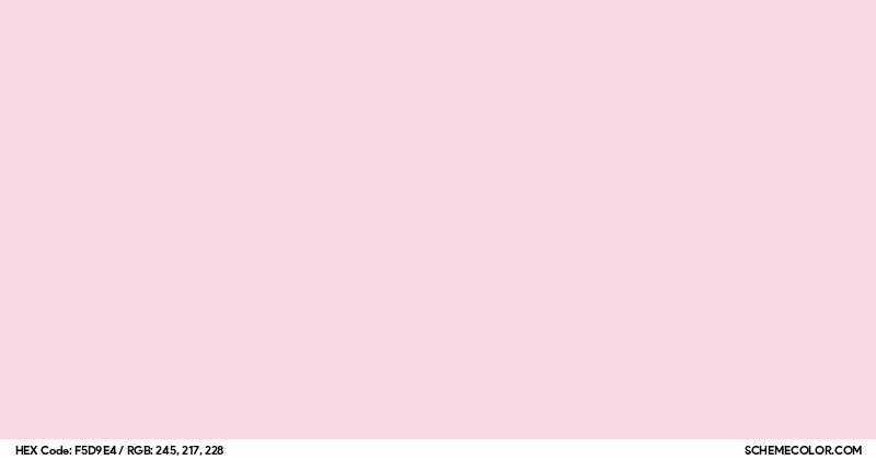 Image of #F5D9E4 color code