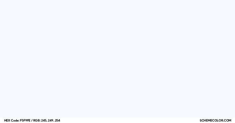 Image of #F5F9FE color code