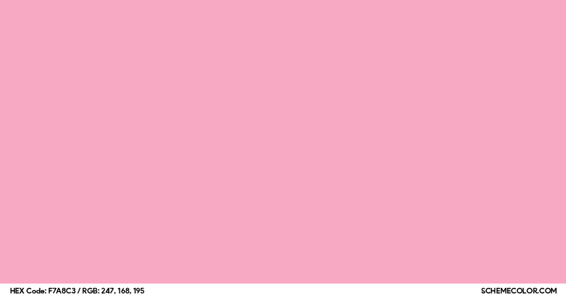 #F7A8C3 Hex Color Code - SchemeColor.com