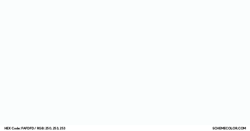 Image of #FAFDFD color code
