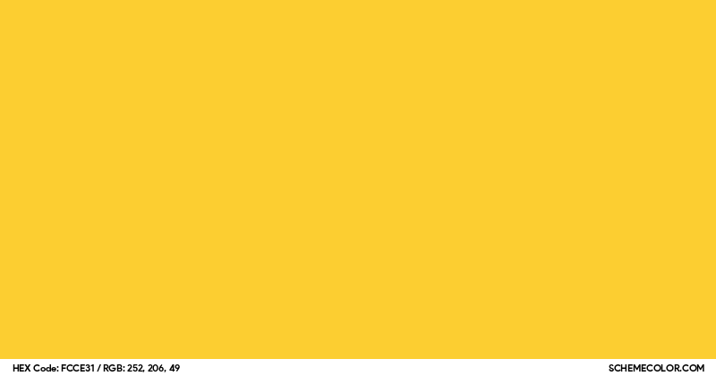 #FCCE31 Hex Color Code - SchemeColor.com