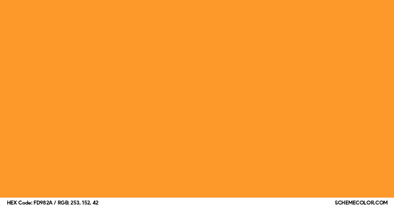#FD982A Hex Color Code - SchemeColor.com