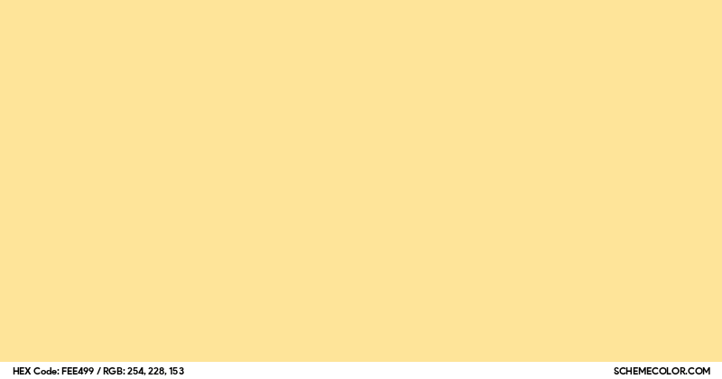 #FEE499 Hex Color Code - SchemeColor.com