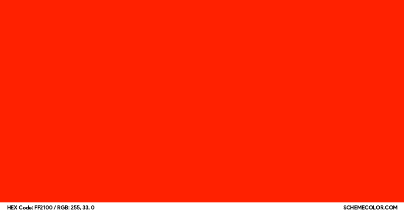 #FF2100 Hex Color Code - SchemeColor.com