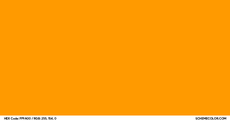 Image of #FF9A00 color code