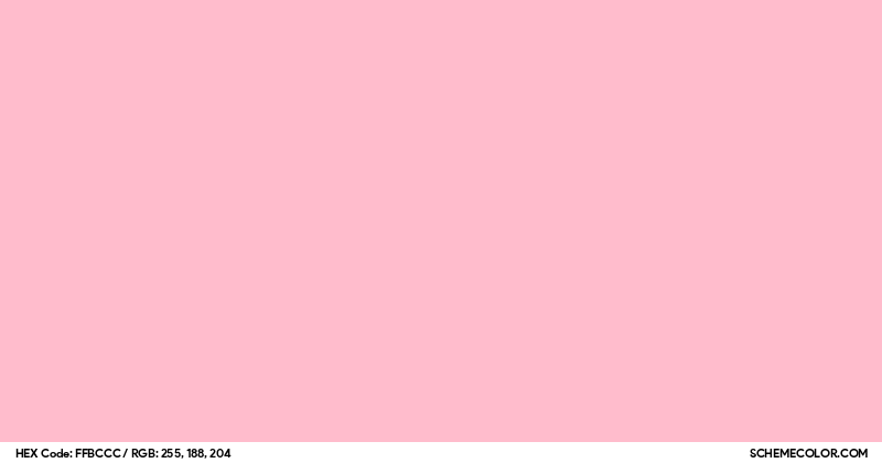 #FFBCCC Hex Color Code - SchemeColor.com