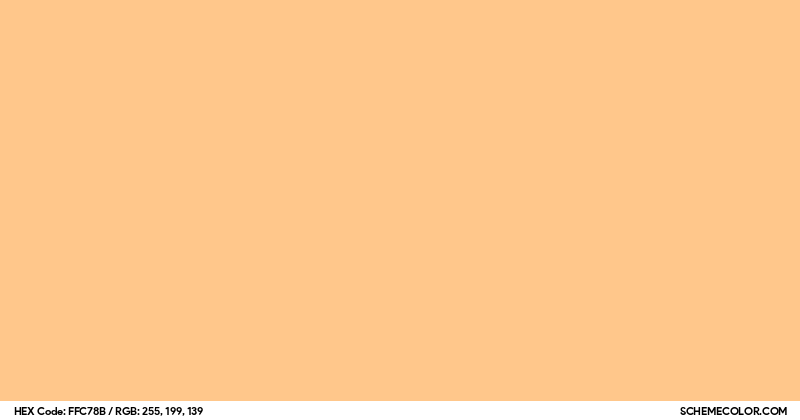 #FFC78B Hex Color Code - SchemeColor.com