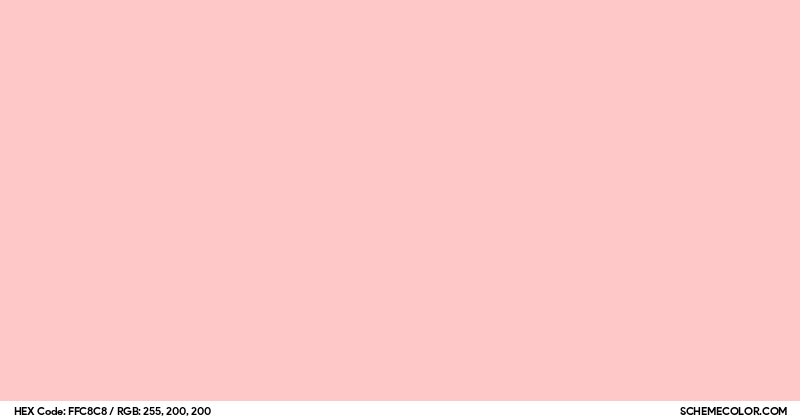 Image of #FFC8C8 color code