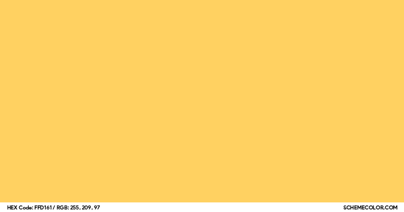 #FFD161 Hex Color Code - SchemeColor.com