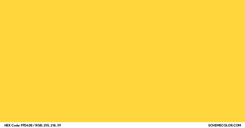 #FFD63B Hex Color Code - SchemeColor.com