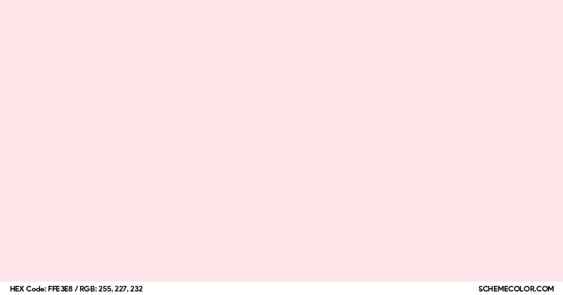 #FFE3E8 Hex Color Code - SchemeColor.com