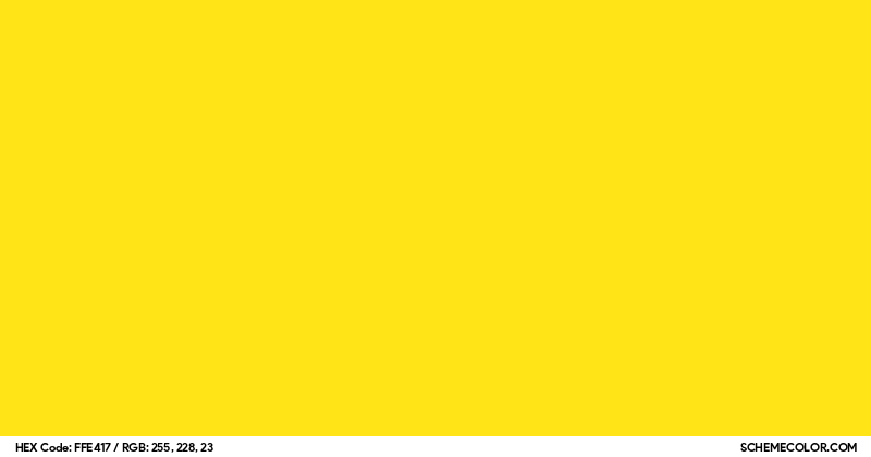 Image of #FFE417 color code