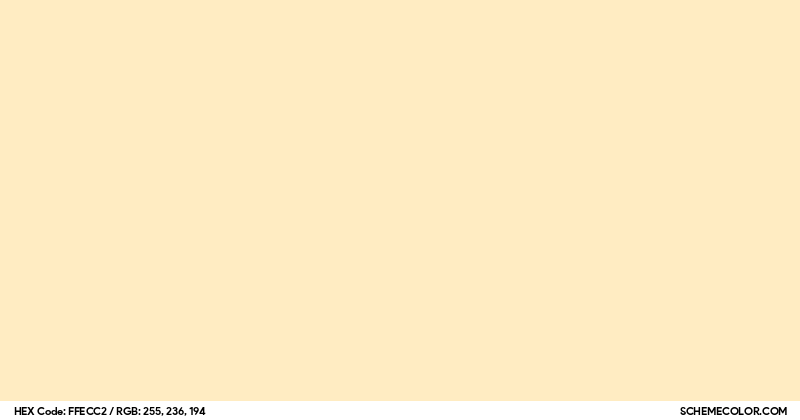 #FFECC2 Hex Color Code - SchemeColor.com