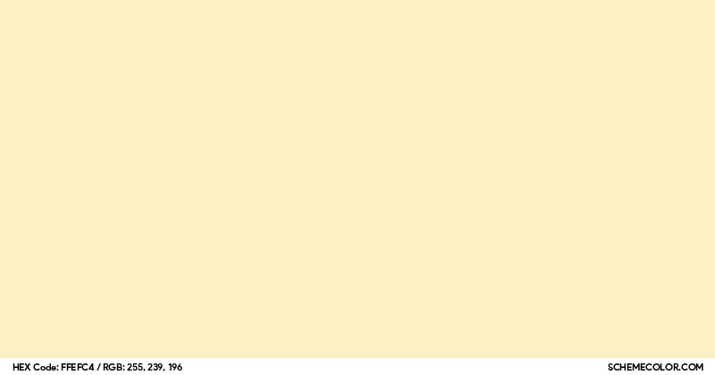 Image of #FFEFC4 color code