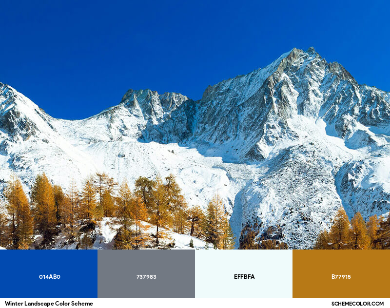 Winter Landscape Color Scheme - Image Color Palettes - SchemeColor.com