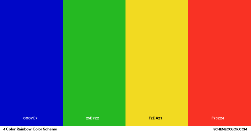 Medium Red Computer Background 4 Color Rainbow Color Scheme - Palettes - SchemeColor.com