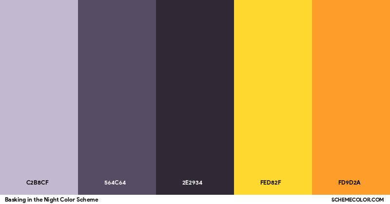 Basking in the Night Color Scheme - Palettes - SchemeColor.com