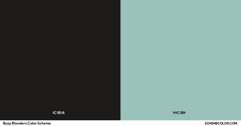 Busy Blunders Color Scheme - Palettes - SchemeColor.com