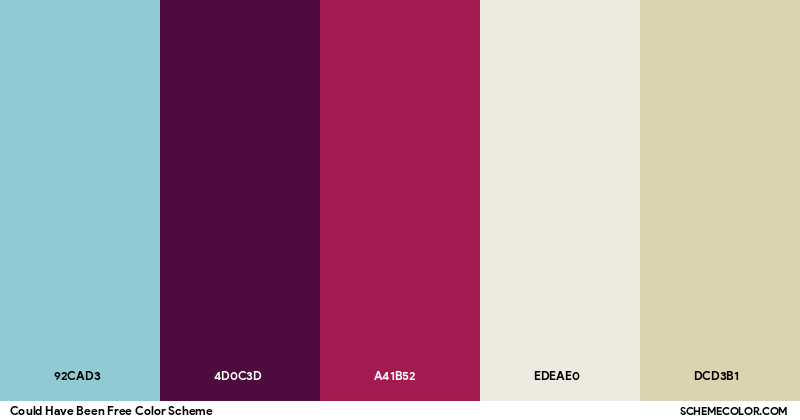 Could Have Been Free Color Scheme - Palettes - SchemeColor.com