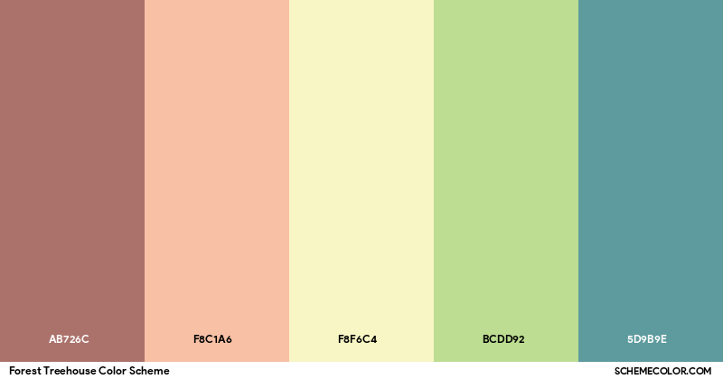 Forest Treehouse Color Scheme - Palettes - SchemeColor.com