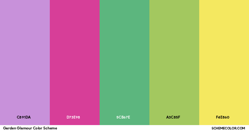 Garden Glamour Color Scheme - Palettes - SchemeColor.com