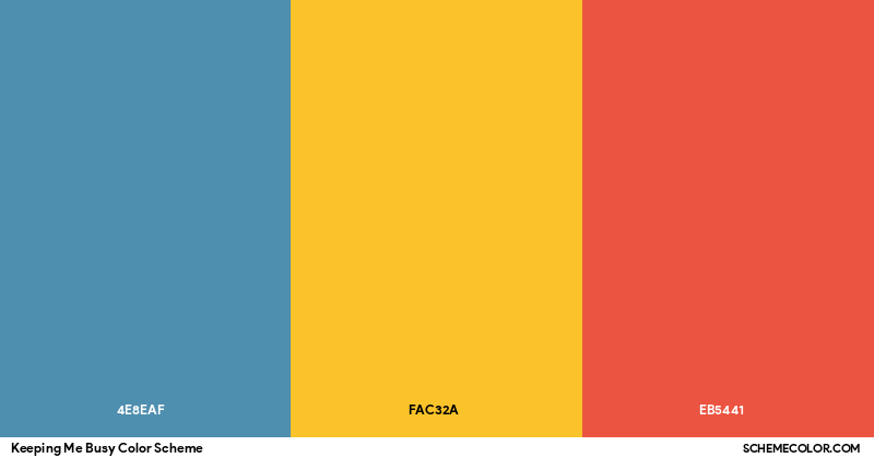 Keeping Me Busy Color Scheme - Palettes - SchemeColor.com
