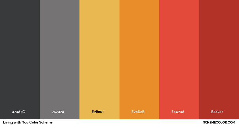 Living with You Color Scheme - Palettes - SchemeColor.com
