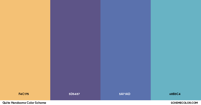 Quitee Color Quite Handsome Color Scheme - Palettes - SchemeColor.com