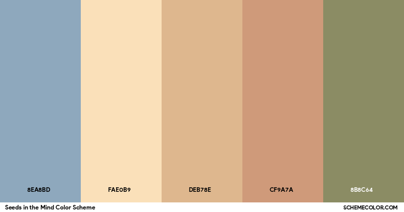 Color Code Seed Seeds in the Mind Color Scheme - Palettes - SchemeColor.com