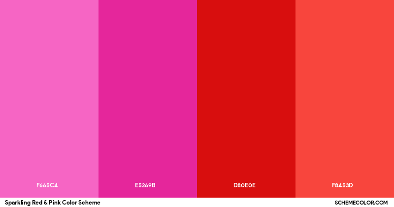 Images Reds Pinks Sparkling Red & Pink Color Scheme - Palettes - SchemeColor.com