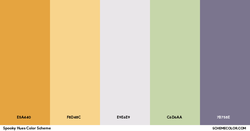 Spooky Hues Color Scheme - Palettes - SchemeColor.com