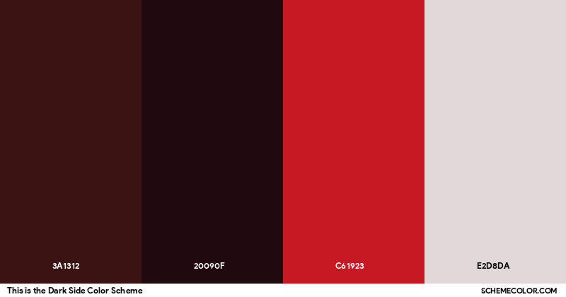 Sidef Color This is the Dark Side Color Scheme - Palettes - SchemeColor.com