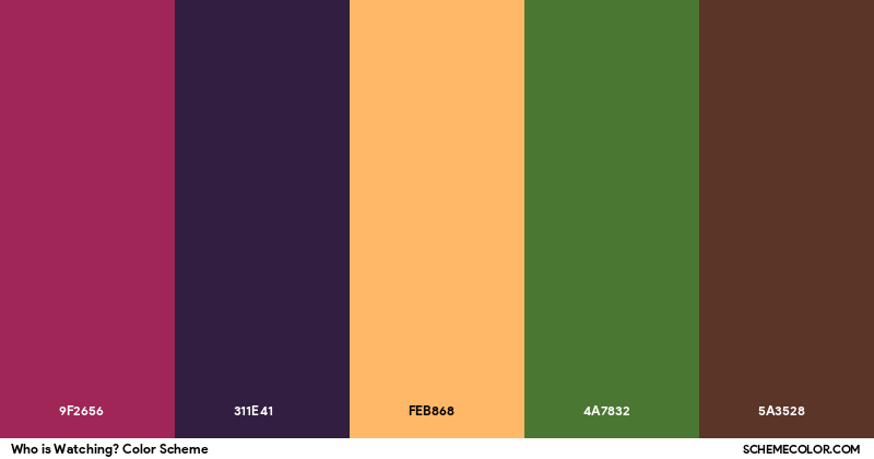 Spectate Color Who is Watching? Color Scheme - Palettes - SchemeColor.com