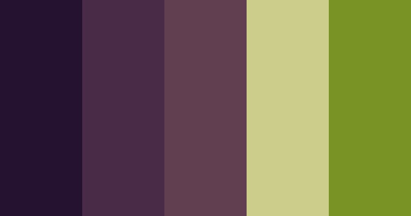 Eggplant Purple Color Scheme » Green » 