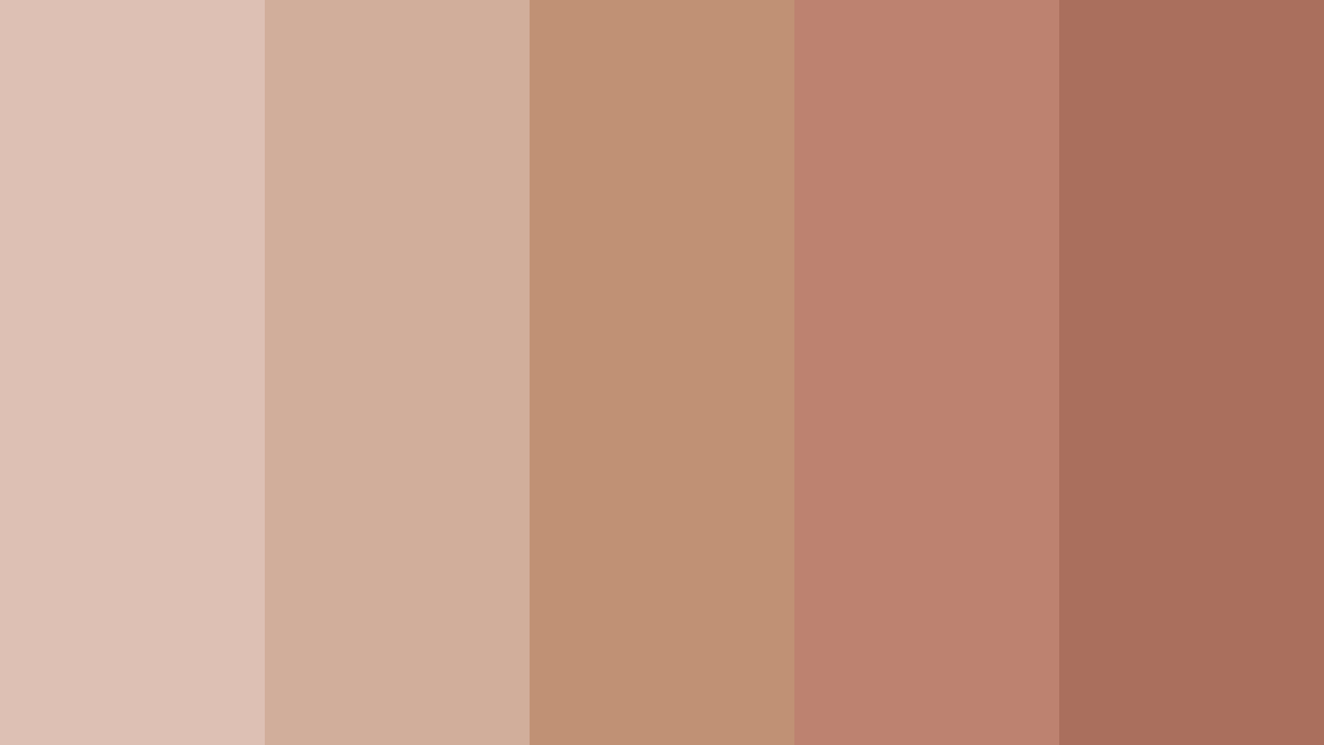 Palette de couleurs nues