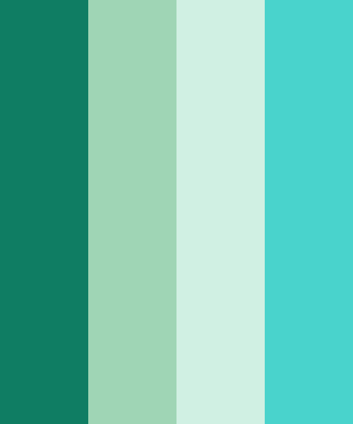 Turquoise Green Color Scheme Blue