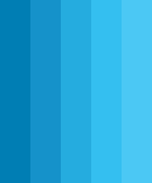Blue Anime Hair Color Palette