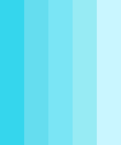 Sky Blue Gradient Color Scheme Blue