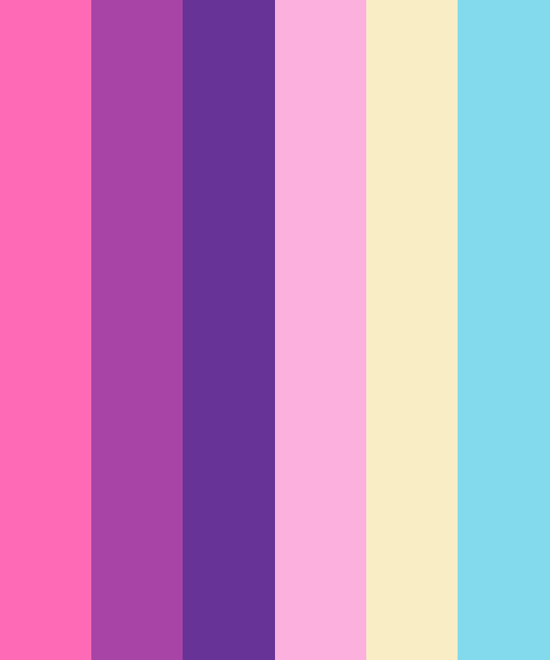 Hot Pink’s Pals Color Scheme » Blue » SchemeColor.com