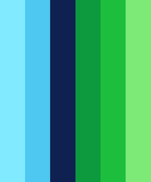 Blue And Green Color Scheme Blue