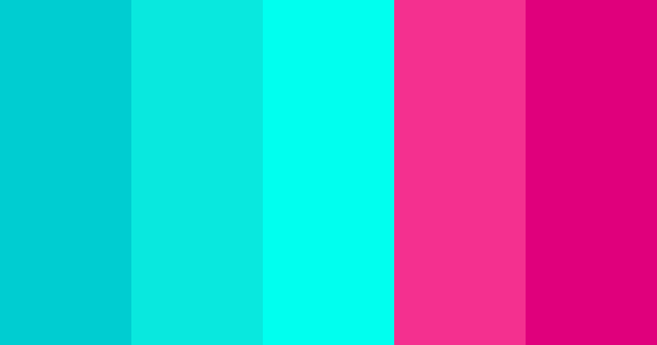 Turquoise And Pink Color Scheme » Pink » SchemeColor.com