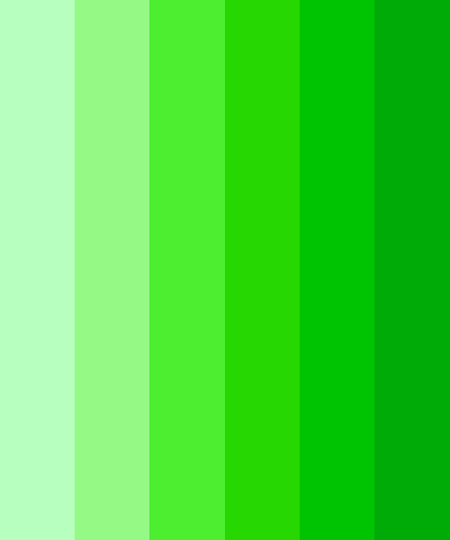 Light-Dark Green Gradient Color Scheme » Green » 