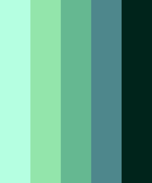Aqua Greens Color Scheme Aqua