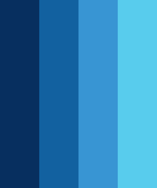 24 Shades of Blue Color Palette –