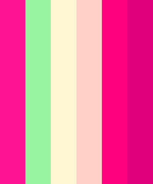 Rainbow Pink Color Scheme » Green »